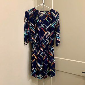 Renee Collection Blue/Multicolored Dress - Size M